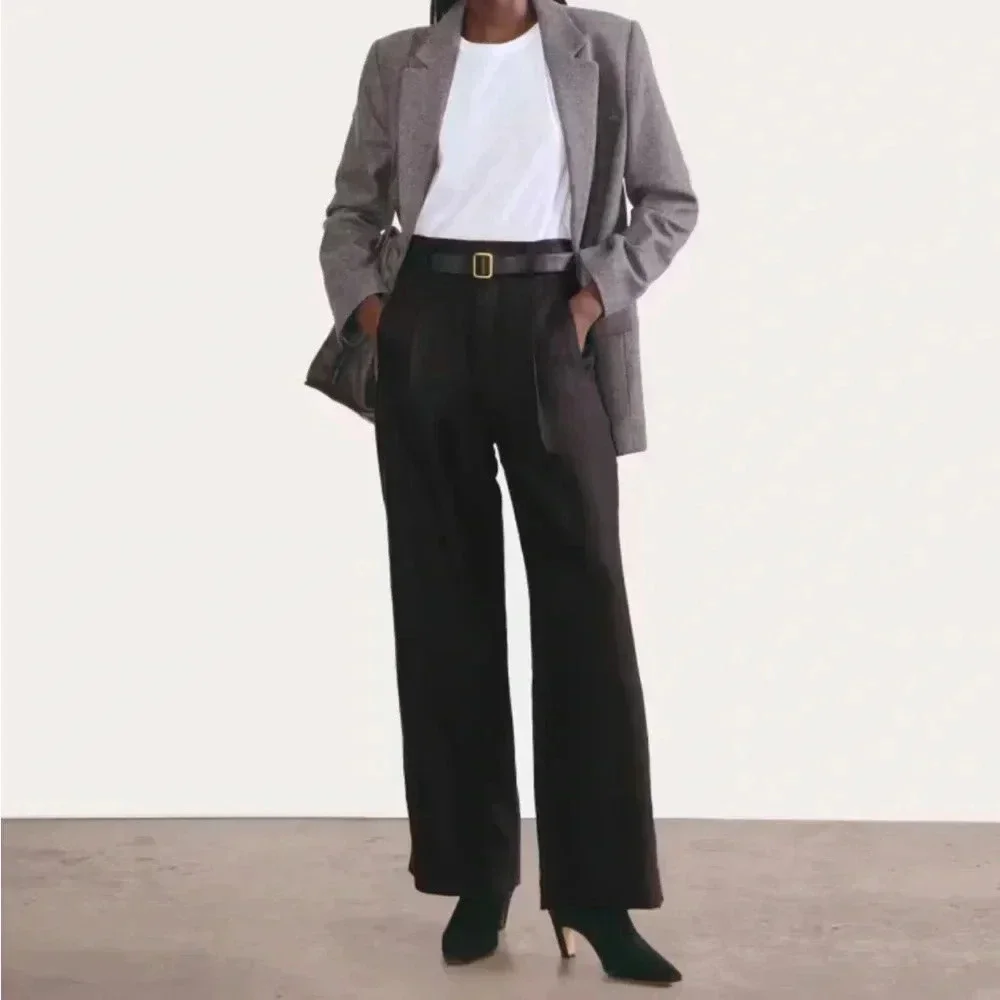 NWT Everlane Black Way High Drape Pant size 4 - Picture 5 of 9